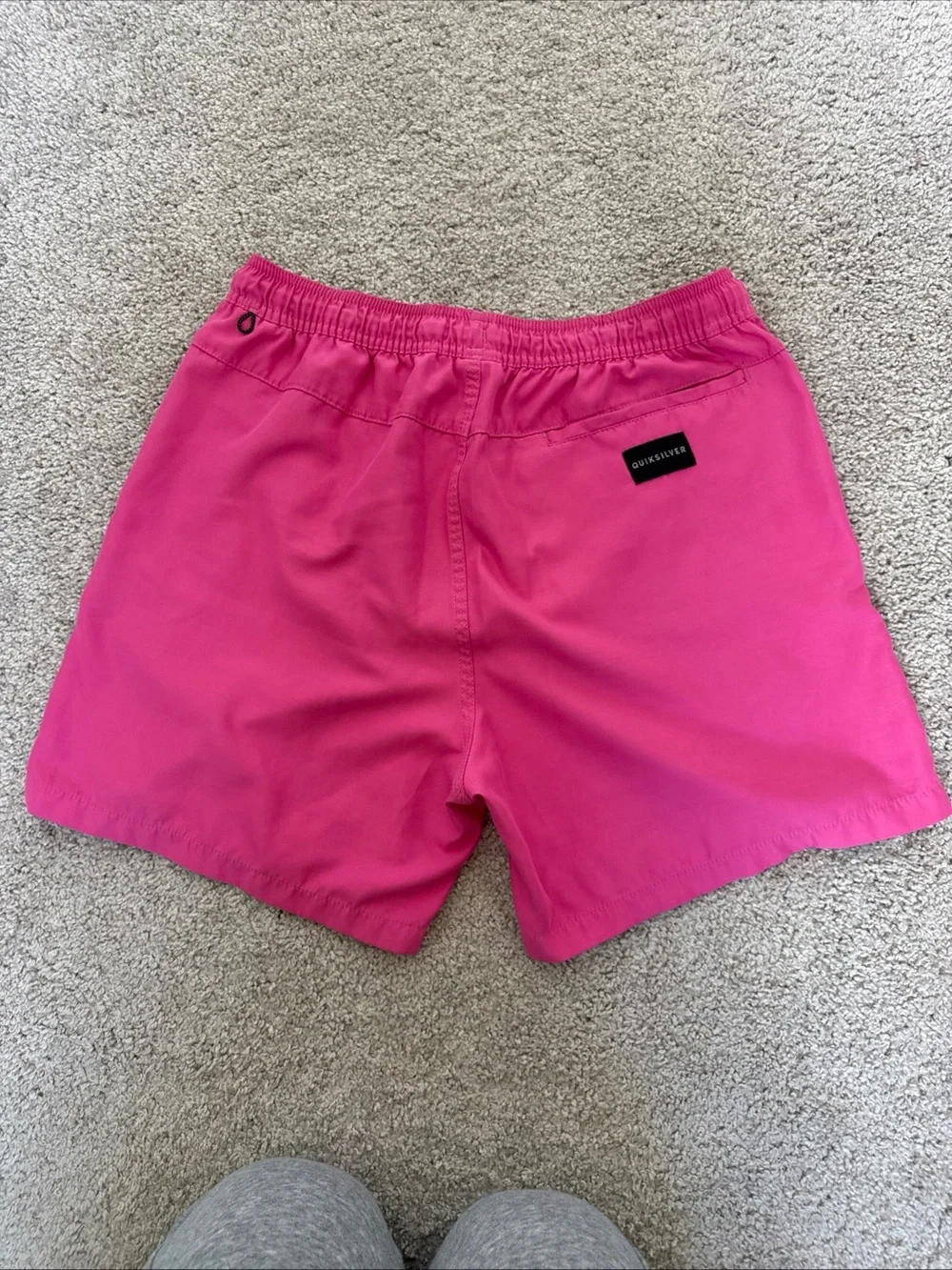 Quicksilver‎ Mens Everyday Volley 15 Shorts Pink Size M Drawstring Soft Swim